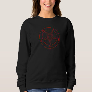 Sigil Baphomet Pentagram Occult Satanic Goat Head Sweatshirt