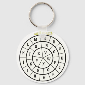 sigil magick circle  key ring