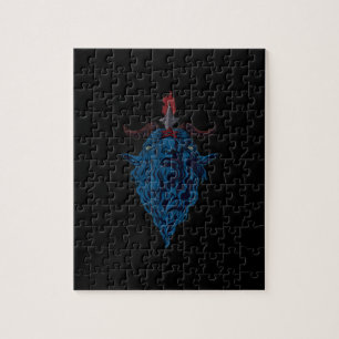 Sigil Of Baphomet Goat Of Mendes Satan Dark Goth Jigsaw Puzzle