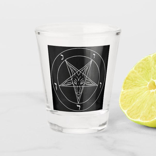 Sigil of Baphomet Shot Glass (Front)