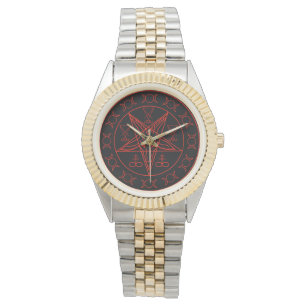 Sigil of Baphomet triple moon and sigil of lucifer Watch