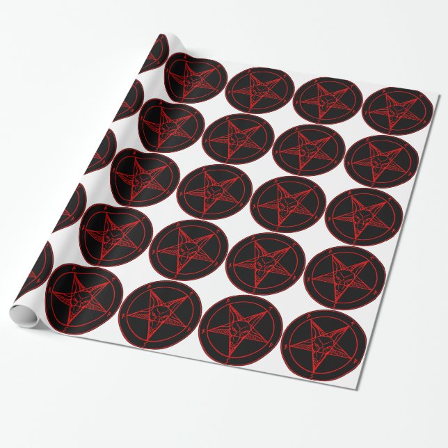 SIGIL of BAPHOMET Wrapping Paper (Unrolled)