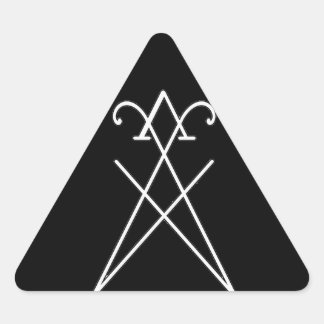 Sigil of Lucifer Morningstar Triangular Sticker