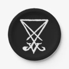 Sigil of Lucifer Paper Plates