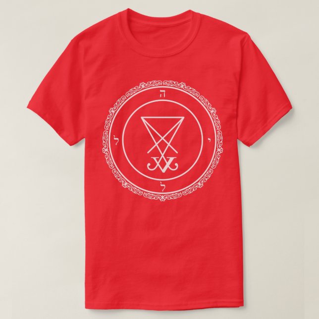 Sigil Of Lucifer T-Shirt (Design Front)