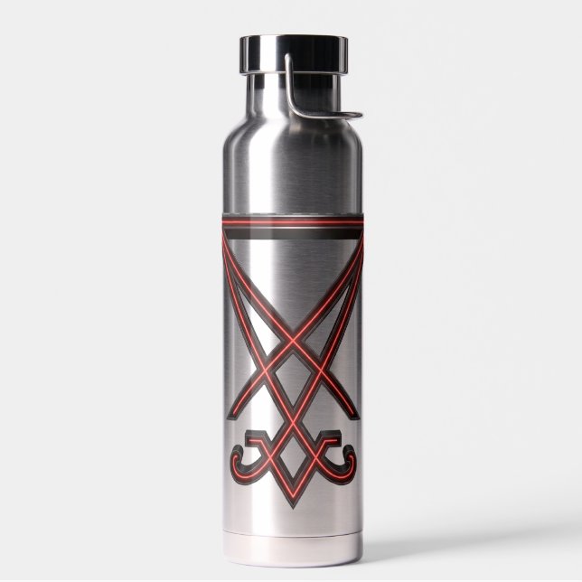 Sigil of Lucifer Water Bottle (Left)