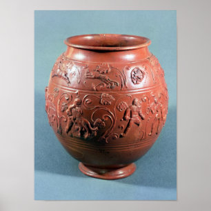 Sigillated pot, from Lezoux, Puy-de-Dome Poster
