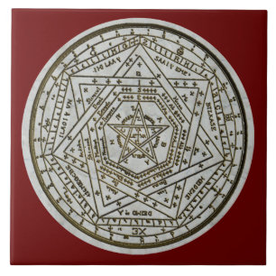 sigillum dei aemeth ceramic tile