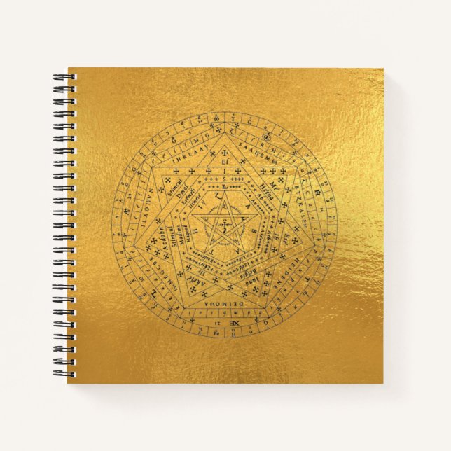 Sigillum Dei Seal of God Angelic John Dee Diagram Notebook (Front)