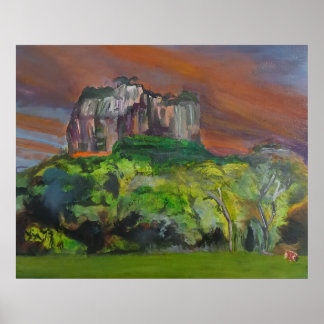 Sigiriya Lion Rock – Vibrant Sri Lanka Poster