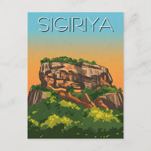 Sigiriya Rock Fortress Sri Lanka Postcard