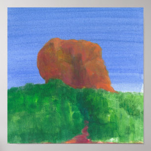 Sigiriya Rock Poster