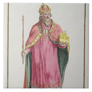 Sigismund (1368-1437) Holy Roman Emperor (1433-37) Tile
