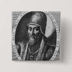 Sigismund Augustus, King of Poland 15 Cm Square Badge