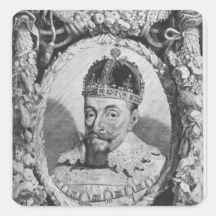 Sigismund Vasa, King of Poland and Sweden Square Sticker