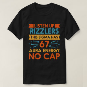 Sigma 67 Aura Energy Meme T-Shirt
