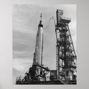 Sigma 7 (Mercury Atlas 8) Ready for Launch Poster