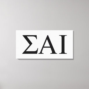 Sigma Alpha Iota Greek Letters Canvas Print