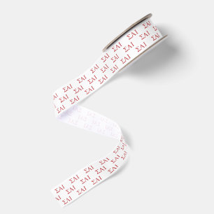 Sigma Alpha Iota Greek Letters Grosgrain Ribbon