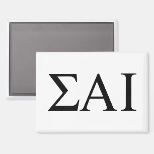 Sigma Alpha Iota Greek Letters Magnet
