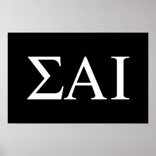 Sigma Alpha Iota Greek Letters Poster