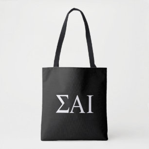 Sigma Alpha Iota Greek Letters Tote Bag