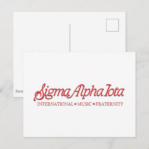 Sigma Alpha Iota International Music Fraternity Postcard