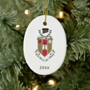 Sigma Alpha Iota Music Fraternity Crest Ceramic Ornament