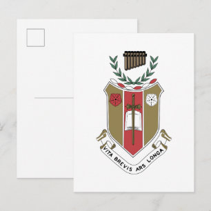 Sigma Alpha Iota Music Fraternity Crest Postcard