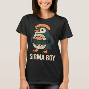 Sigma Boy Italian Brainrot Funny Meme Penguin  T-Shirt