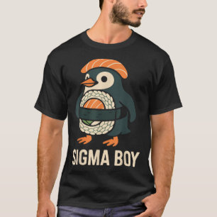 Sigma Boy Italian Brainrot Funny Meme Penguin  T-Shirt