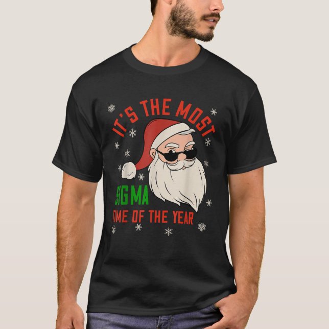 Sigma Christmas Sigma Santa Teenage Boys Funny Xma T-Shirt (Front)