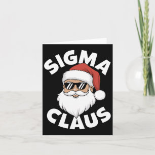 Sigma Claus Cool Santa Funny Christmas Rizz Rizzle Card