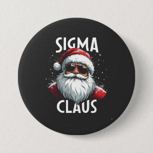 Sigma Claus Funny Gen Alpha Middle School Christma 7.5 Cm Round Badge