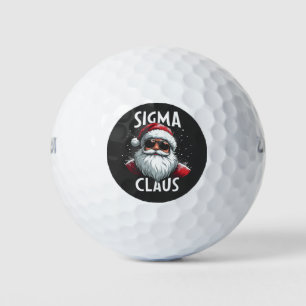 Sigma Claus Funny Gen Alpha Middle School Christma Golf Balls