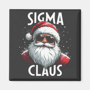 Sigma Claus Funny Gen Alpha Middle School Christma Magnet