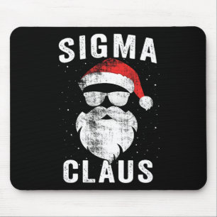 Sigma Claus Santa Funny Christmas Rizz Male The Ri Mouse Pad