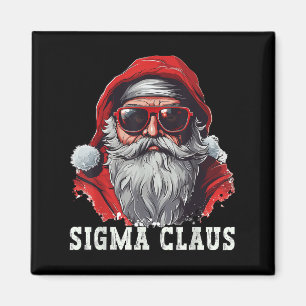Sigma Claus Santa Funny Christmas Rizz Meme Xmas _ Magnet