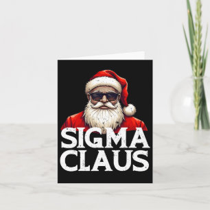 Sigma Claus Santa Funny Christmas Rizz The Rizzler Card
