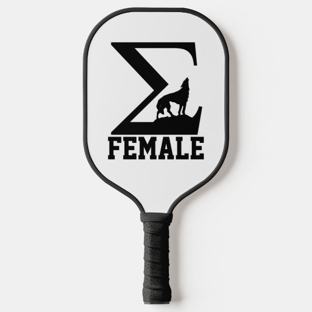 Sigma Female lone wolf  Pickleball Paddle (Front)