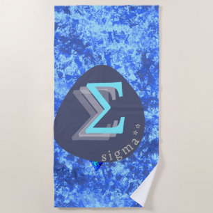 Sigma Greek Monogram Beach Towel