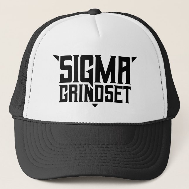 Sigma Grindset Trucker Hat (Front)