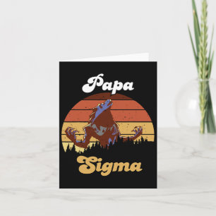 Sigma Papa Wolf Match Tribe Wolves Camping Pack Fa Card