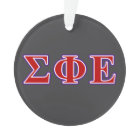 Sigma Phi Epsilon Purple and Red Letters