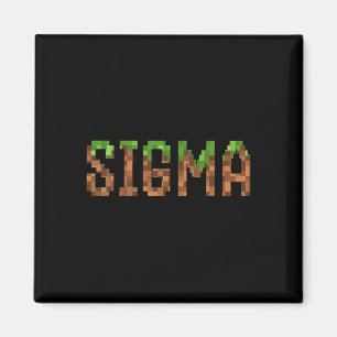 Sigma - Retro Video Game Pixel Art 8-bit Pc Gamer  Magnet