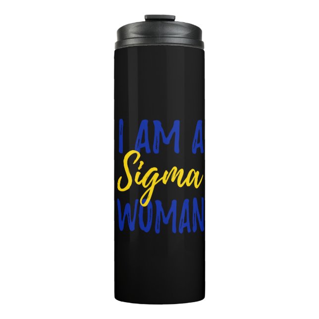 Sigma Woman Thermal Tumbler (Front)