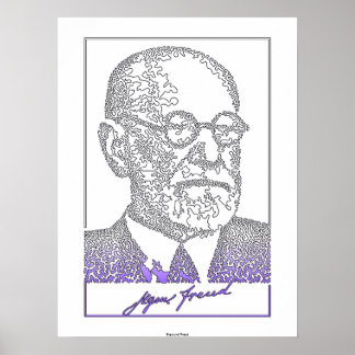 Sigmund Freud. Austrian neurologist [008] Poster