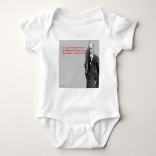 Sigmund Freud Famous "Struggle" Quote Baby Bodysuit