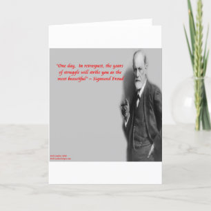 Sigmund Freud Famous "Struggle" Quote Card
