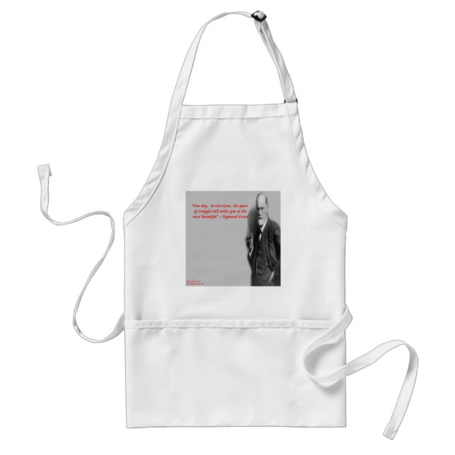 Sigmund Freud Famous "Struggle" Quote Standard Apron (Front)
